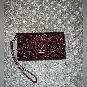 Kate spade glitter iPhone wristlet